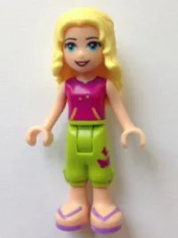 LEGO Friends Liza, Lime Cropped Trousers, Magenta Top minifigure