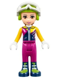 LEGO Friends Olivia, Magenta Trousers, Ski Jacket, Helmet, Goggles minifigure