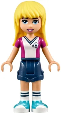 LEGO Friends Stephanie, Dark Blue Shorts, Soccer Jersey minifigure