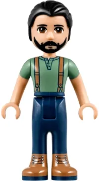 LEGO Friends Steve, Dark Blue Pants, Sand Green Top minifigure