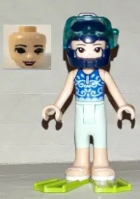 LEGO Friends Emma, Swimsuit with Flippers minifigure