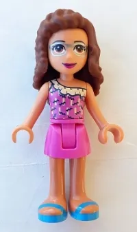 LEGO Friends Olivia, Dark Pink Skirt and Top minifigure