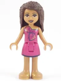 LEGO Friends Andrea, Magenta Dress minifigure