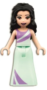 LEGO Friends Emma, Lavender and Light Aqua Dress minifigure