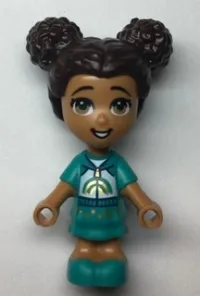 LEGO Friends Liz - Micro Doll with Dark Turquoise Dress and Rainbow Hoodie minifigure