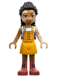 LEGO Friends Jordin - Bright Light Orange Jumper, Coral Boots minifigure