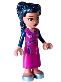 LEGO Friends Hale - Magenta Jacket and Skirt, Silver Shoes minifigure