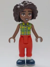 LEGO Friends Aliya - Lime Top, Red Trousers, Dark Blue Shoes minifigure