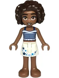 LEGO Friends Aliya - Dark Blue Top, White Skirt with Stars minifigure