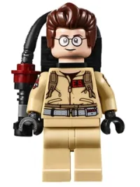 LEGO Dr. Egon Spengler, Printed Arms - with Proton Pack minifigure