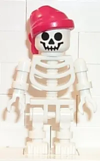 LEGO Skeleton with Standard Skull, Red Bandana minifigure