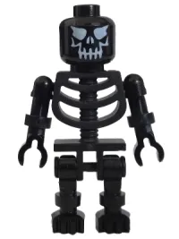 LEGO Skeleton Black with Evil Skull minifigure