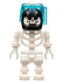 LEGO Skeleton with Evil Skull, Black Aquaraiders II Helmet (Squid Victim) minifigure
