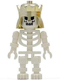 LEGO Skeleton with Evil Skull, Crown minifigure