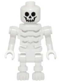 LEGO Skeleton with Standard Skull, Angular Rib Cage, Bent Arms minifigure