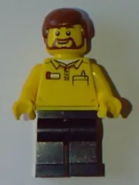 LEGO LEGO Store Employee, Dark Blue Legs, Brown Beard minifigure
