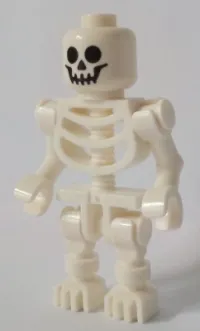 LEGO Skeleton with Standard Skull, Bent Arms Horizontal Grip minifigure