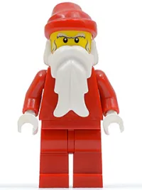 LEGO Santa, Red Legs, White Bushy Eyebrows minifigure