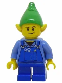 LEGO Elf - Blue Overalls, Brown Dimple minifigure