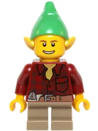 LEGO Elf - Dark Red Flannel Shirt minifigure