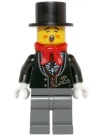 LEGO Caroler, Male - Tuxedo Shirt and Gold Watch Fob minifigure