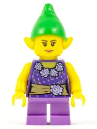 LEGO Elf - Female, Dark Purple Top minifigure