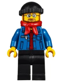 LEGO Winter Holiday Train Station Bus Driver minifigure