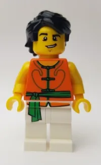 LEGO Dragon Boat Race Team Green/Orange Member 2 minifigure