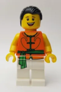 LEGO Dragon Boat Race Team Green/Orange Member 4 minifigure