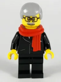 LEGO Mayor, Lion Dance, Red Scarf, Black Suit minifigure