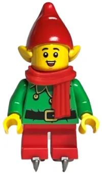 LEGO Elf - Red Hat and Scarf, Ice Skates minifigure