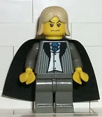 LEGO Lucius Malfoy, Dark Gray Suit Torso, Dark Gray Legs minifigure