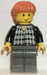 LEGO Ron Weasley, Black and White Plaid Shirt minifigure