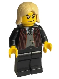 LEGO Lucius Malfoy, Black Suit Torso, Black Legs minifigure