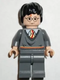 LEGO Harry Potter, Gryffindor Stripe Torso, Dark Bluish Gray Legs minifigure