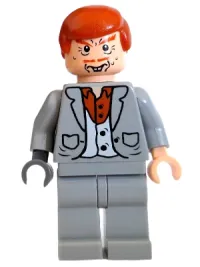 LEGO Peter Pettigrew (Wormtail), Light Bluish Gray Suit minifigure