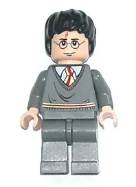 LEGO Harry Potter, Gryffindor Stripe Torso, Dark Bluish Gray Legs minifigure