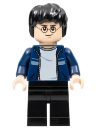 LEGO Harry Potter, Dark Blue Open Jacket with Stripe, Black Legs minifigure