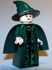 LEGO Professor Minerva McGonagall, Dark Green Robe and Cape minifigure
