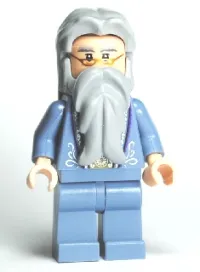 LEGO Albus Dumbledore, Sand Blue Outfit with Silver Embroidery minifigure