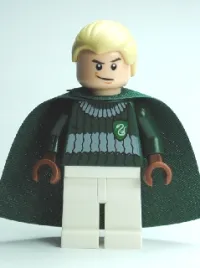 LEGO Draco Malfoy, Dark Green and White Quidditch Uniform minifigure