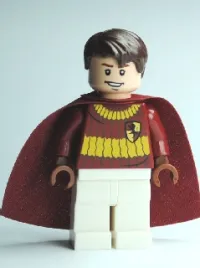 LEGO Oliver Wood, Dark Red Quidditch Uniform minifigure
