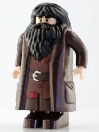 LEGO Rubeus Hagrid, Dark Brown Topcoat with Buttons (Light Nougat Version with Movable Hands) minifigure