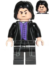 LEGO Professor Severus Snape, Dark Purple Shirt, Black Robes, Printed Legs minifigure