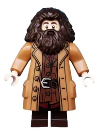 LEGO Rubeus Hagrid, Medium Nougat Topcoat with Buttons minifigure