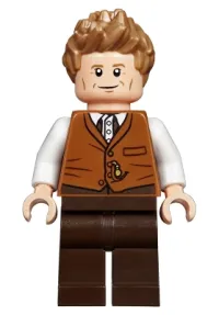 LEGO Newt Scamander, Dark Orange Vest minifigure