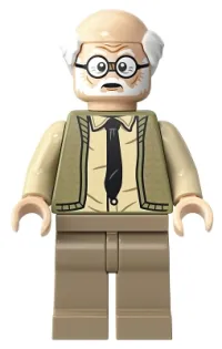 LEGO Ernie Prang - Olive Green Vest Knit, Half Bald minifigure