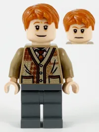 LEGO Arthur Weasley, Dark Tan Sweater, Dark Bluish Gray Legs minifigure