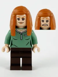 LEGO Ginny Weasley, Sand Green Polo Shirt minifigure
