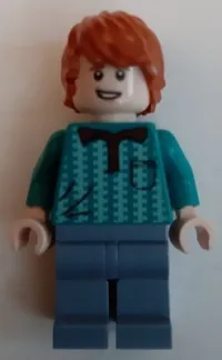 LEGO Ron Weasley, Dark Turquoise Polo Shirt minifigure